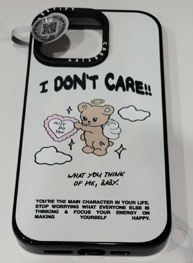 Angel Bear Impact Ring Magsafe Case for 15 Pro Max