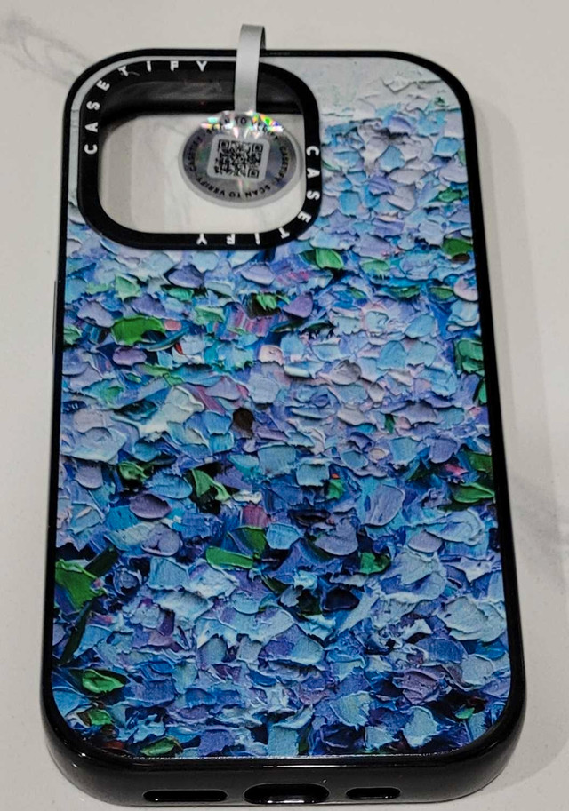 Nantucket Blue Hydrangeas Impact Case MagSafe for 14 pro