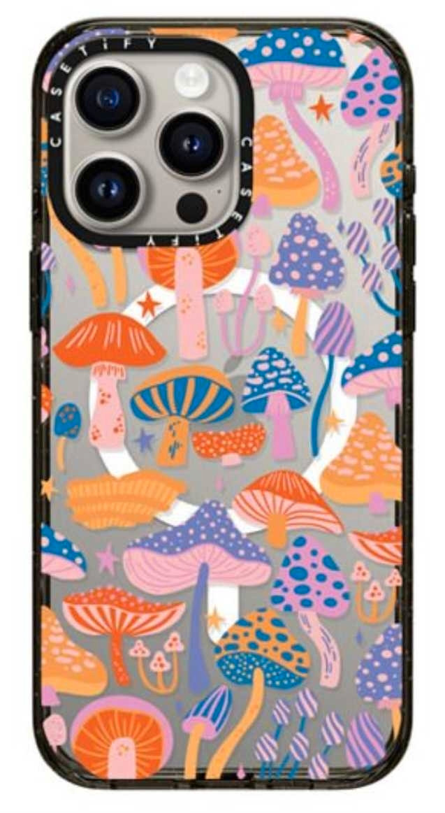 MAGIC MUSHROOMS IMPACT CASE MAGSAFE FOR 15 PRO MAX