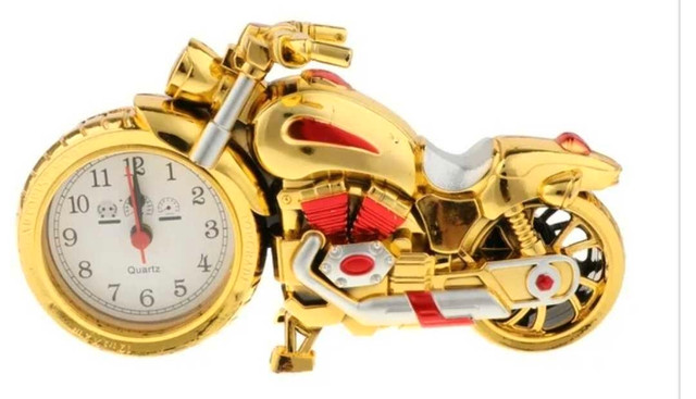 RETRO MOTORCYCLE CLOCK FIGURE - photo 2