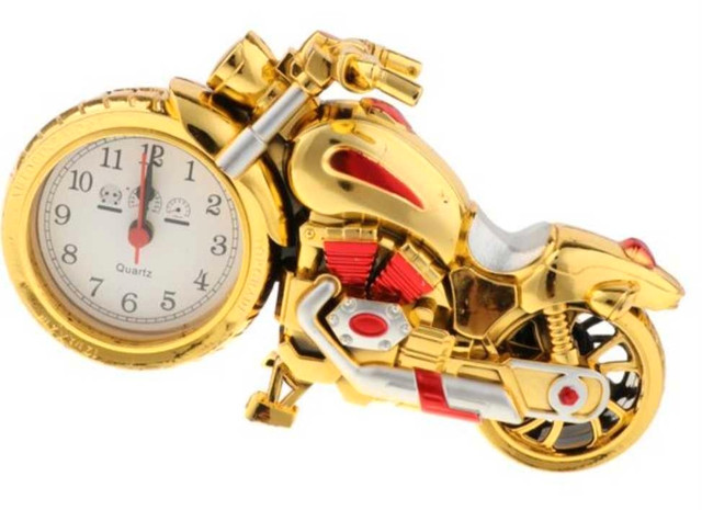 RETRO MOTORCYCLE CLOCK FIGURE - photo 4