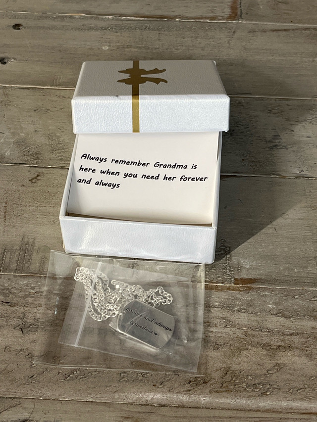 Silver Grandma Necklace