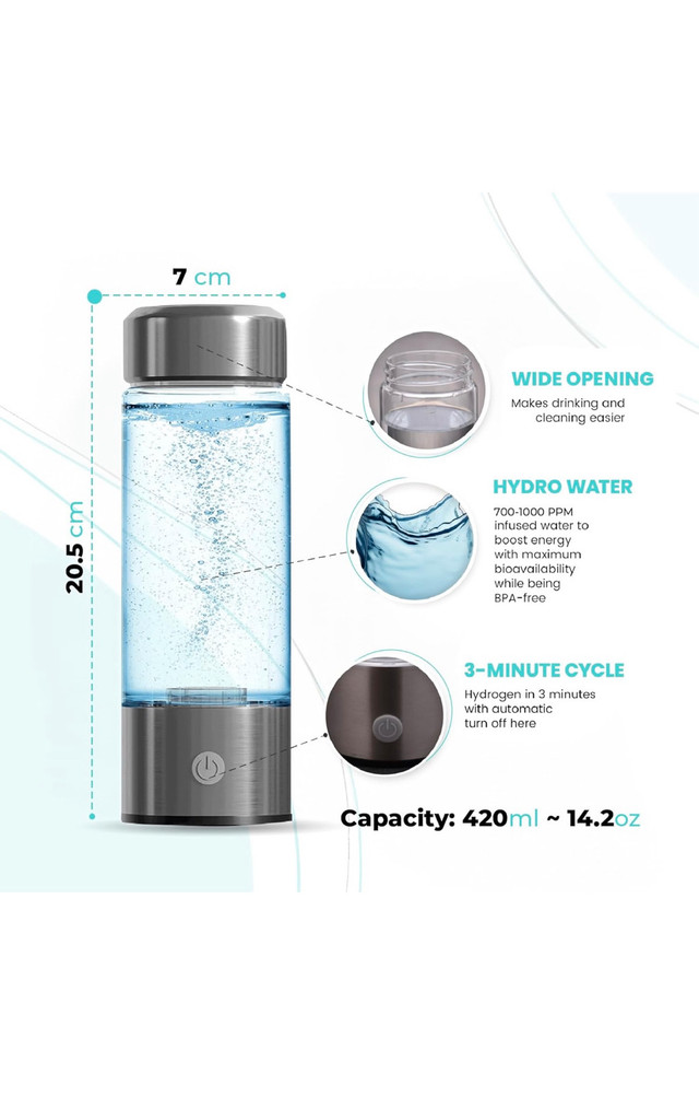 Hydrogen Water Bottle - Water Ionizer - photo 5