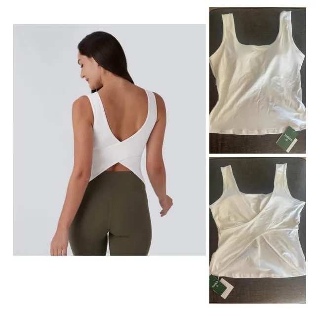 Halara White Tank Top - Large thumbnail