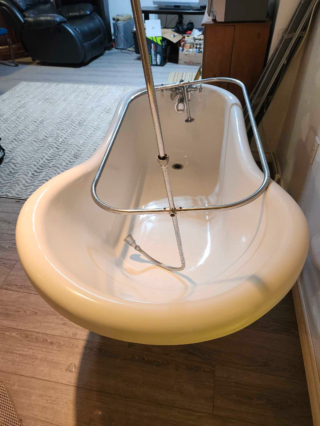 acrylic claw foot soaker tub