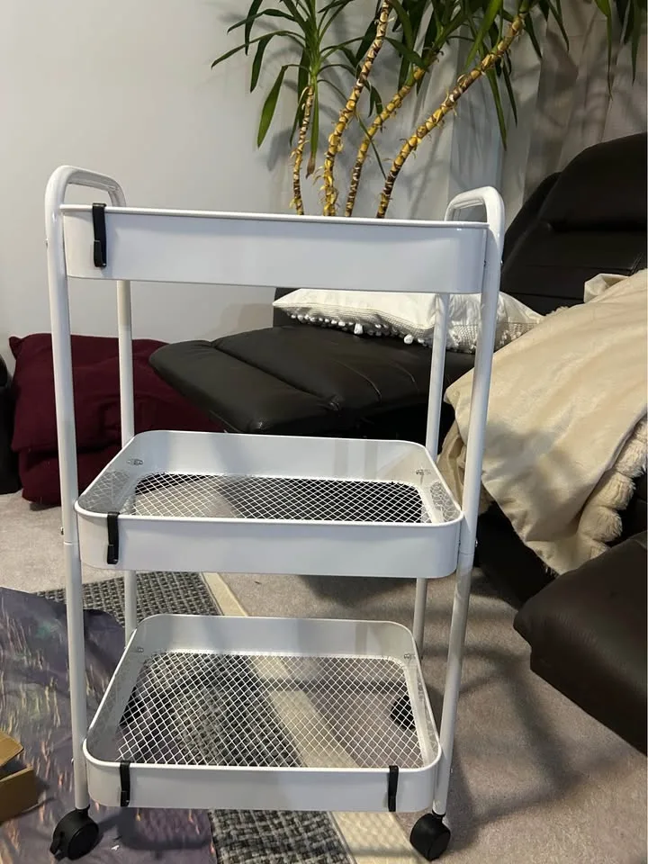 3 Tier Utility Cart Storage Trolley for Kitchen etc image indicator(2)