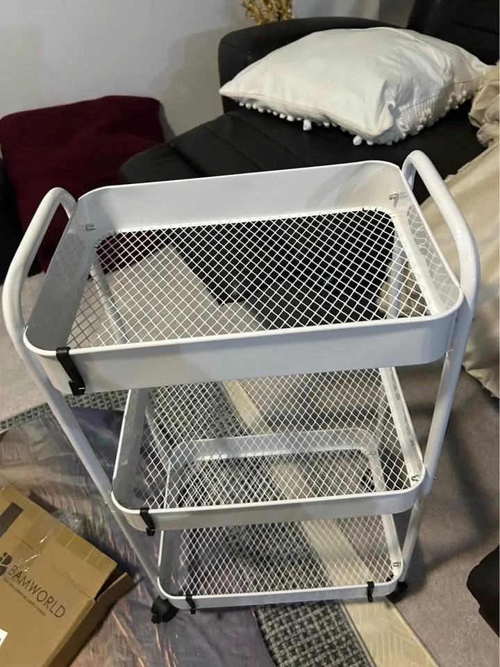 3 Tier Utility Cart Storage Trolley for Kitchen etc image indicator(3)
