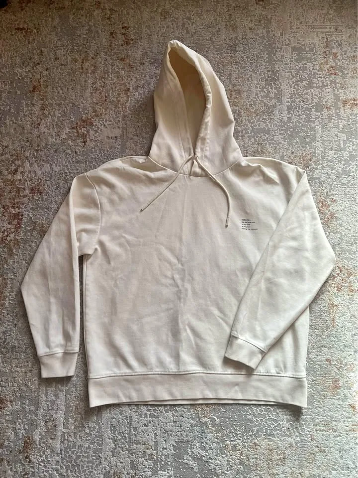 Zara Men’s Off White Hoodie thumbnail