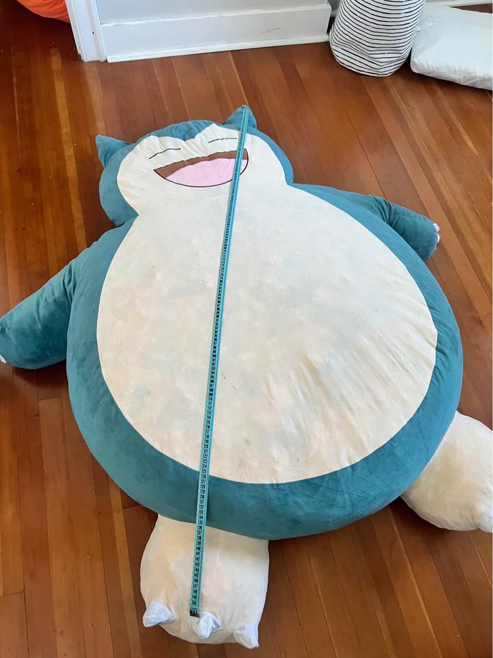 Cutest Giant Snorlax bean bag / plush toy - photo 3