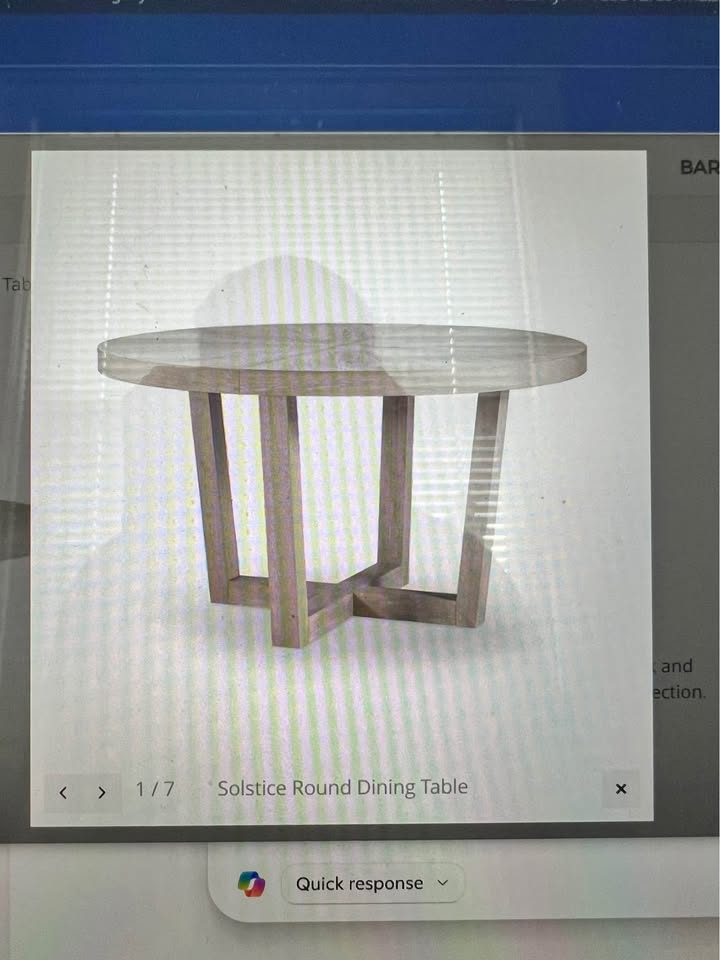 Trendy Round Extending Dining Table with chairs - photo 4