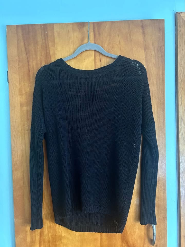 Black knit sweater - photo 2