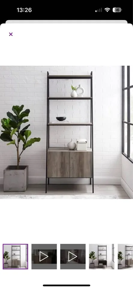 Ladder Shelf (grey wash) image indicator(4)