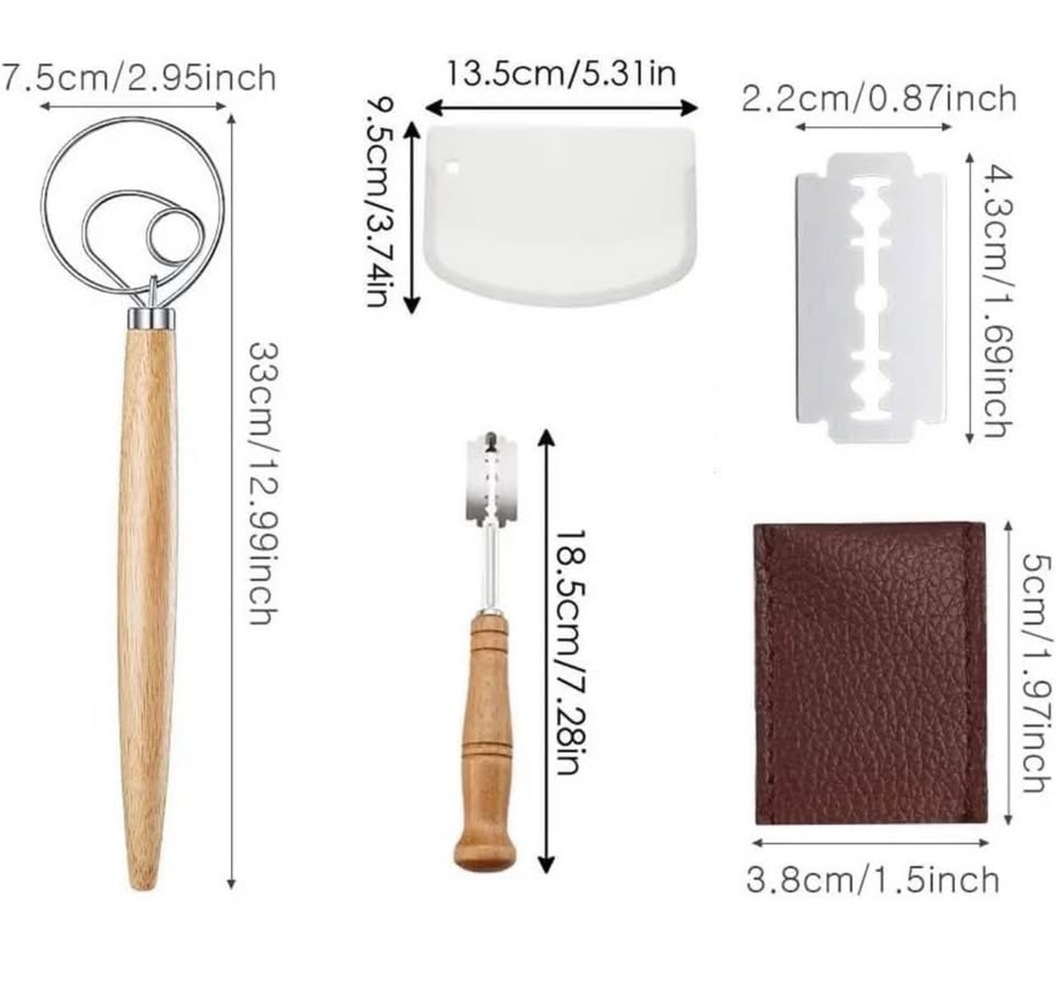 Bread Lame Danish Dough Whisk Set - photo 2