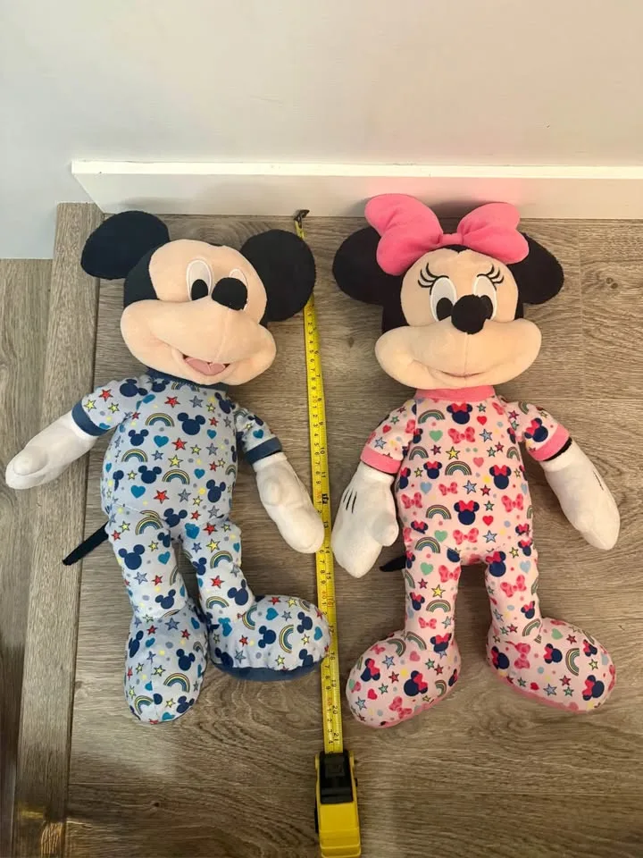 Minnie and Mickey Mouse plush in pyjamas image indicator(2)