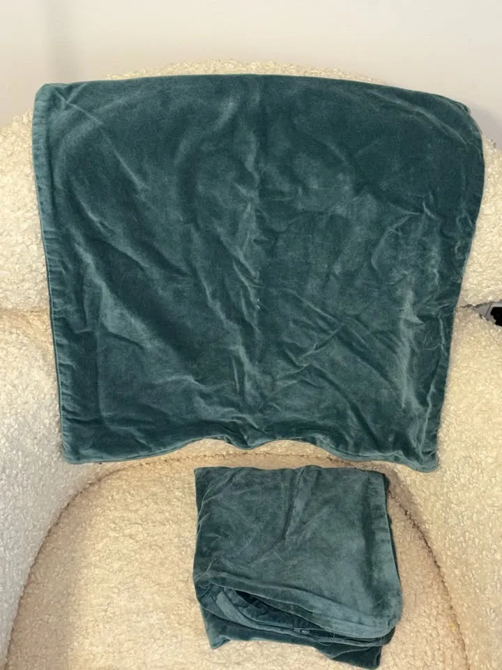 IKEA SANELA Cushion Cover, Gray-Turquoise, 50x50 cm x2 image indicator(4)