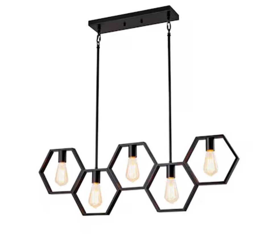 NEW - Humhold 5-light room, island bar