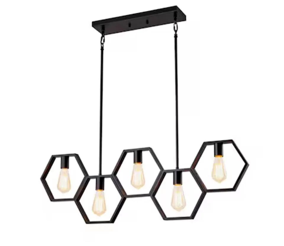 NEW - Humhold 5-light room, island bar