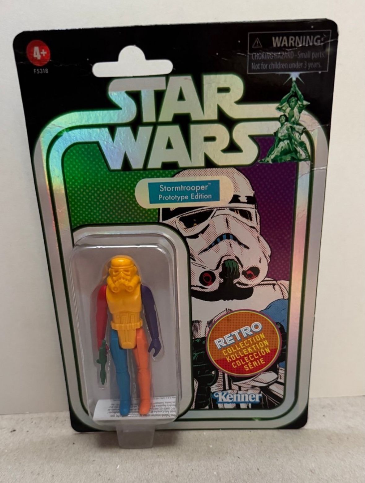 Star Wars stormtrooper prototype retro style yellow body