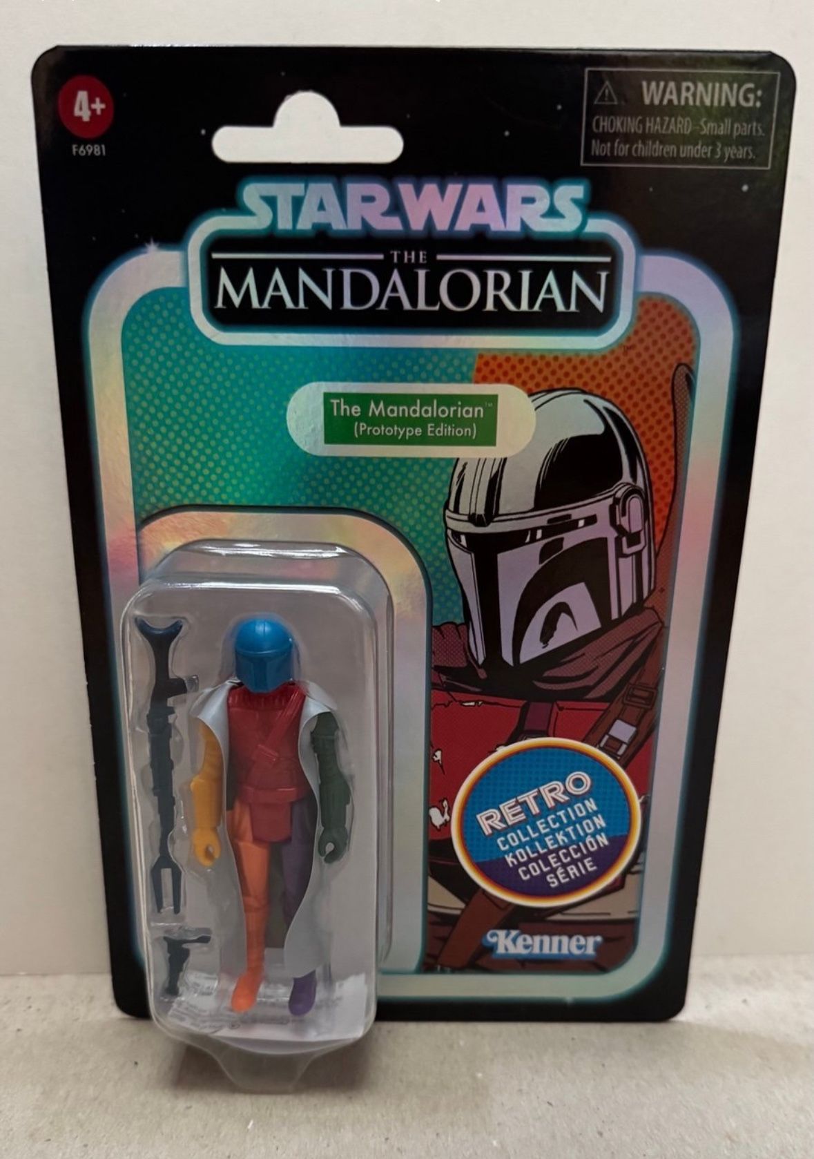 Star wars The Mandalorian prototype retro style blue helmet