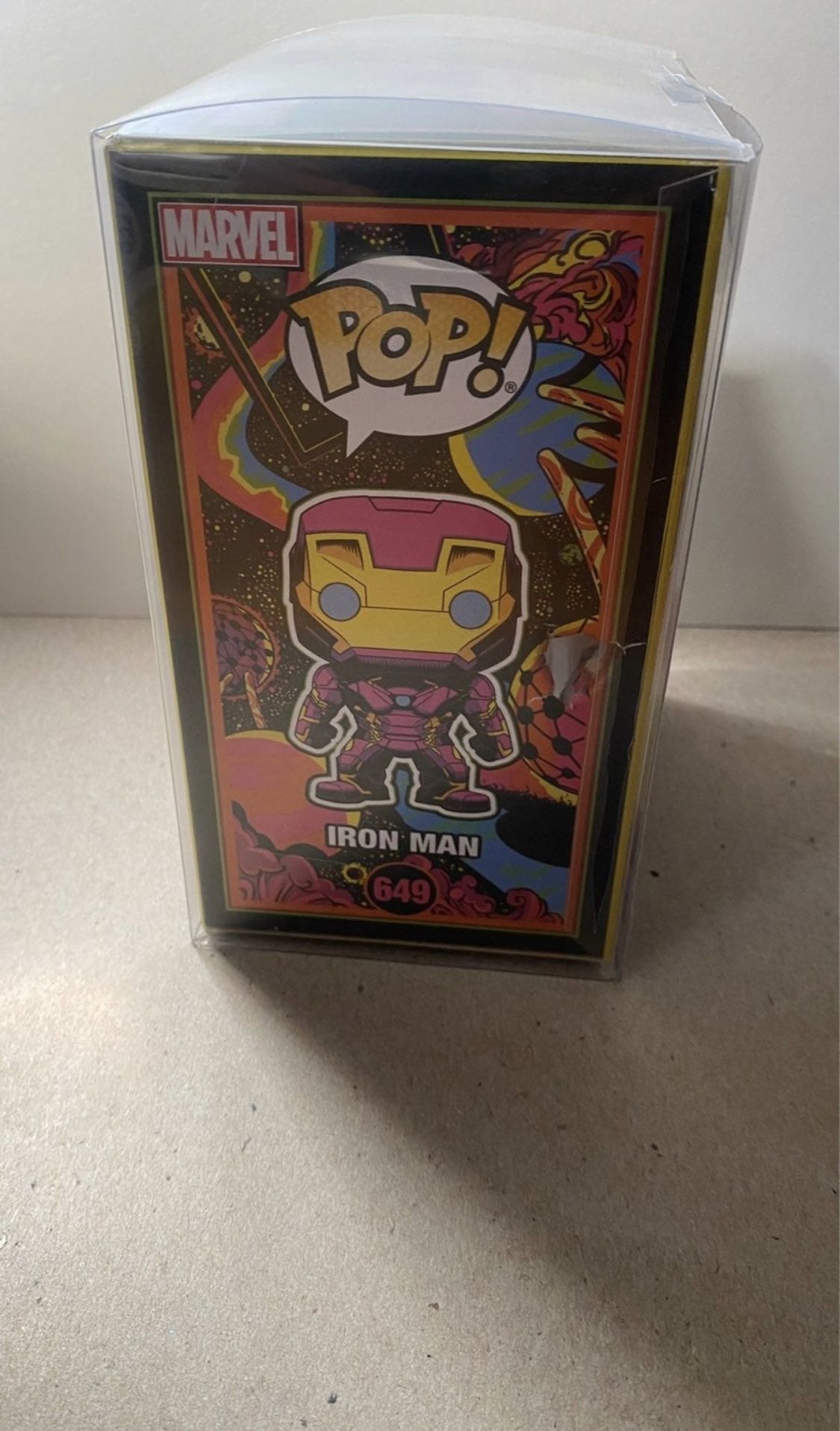 DAMAGED Funko POP Marvel IRON MAN #649 Target Exclusive - photo 4