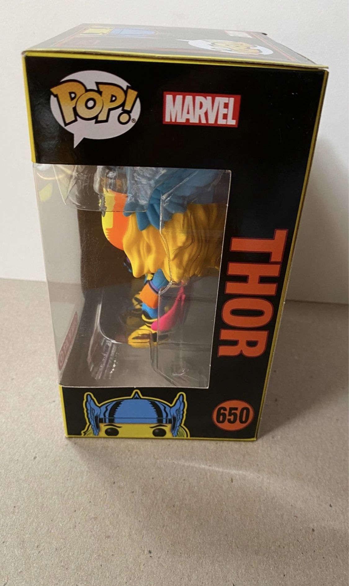 Funko Pop Marvel Blacklight Thor #650 Target Exclusive - photo 2