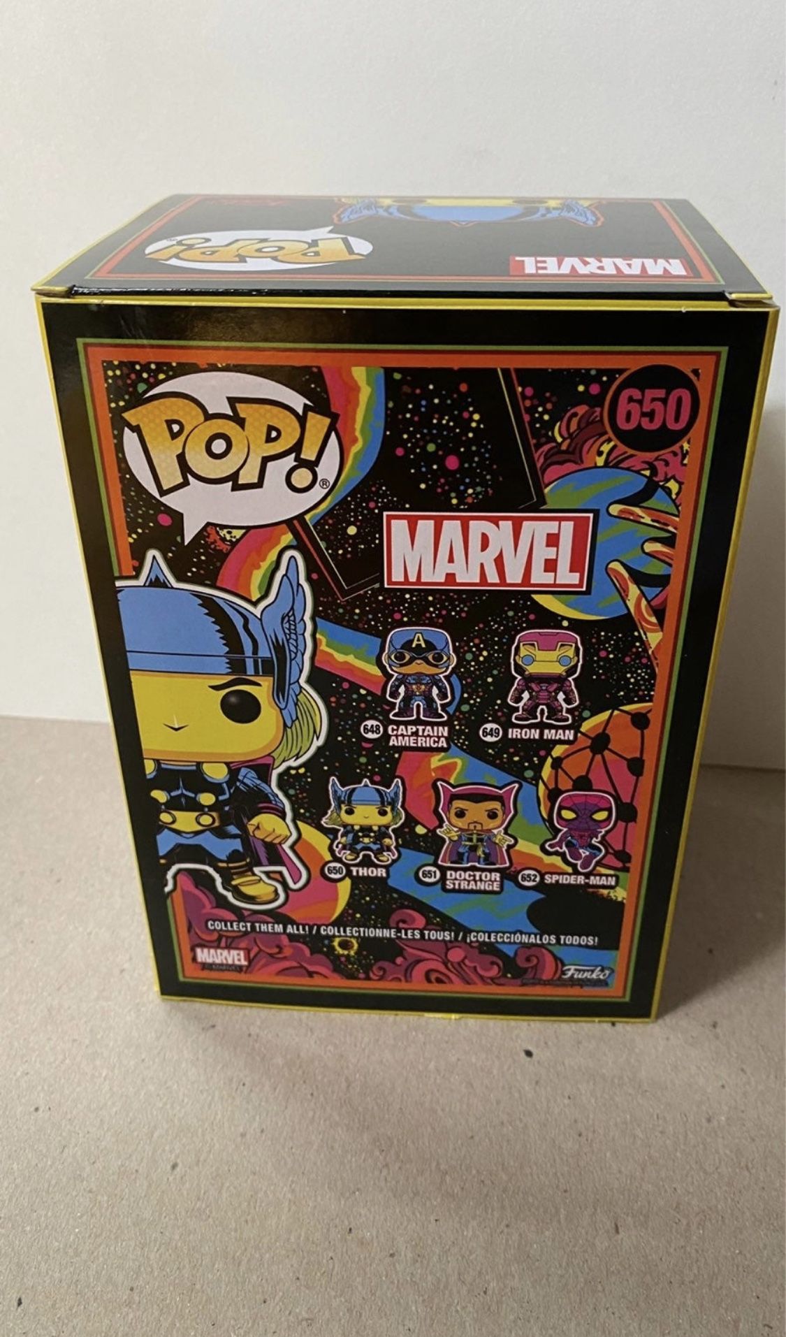 Funko Pop Marvel Blacklight Thor #650 Target Exclusive - photo 3