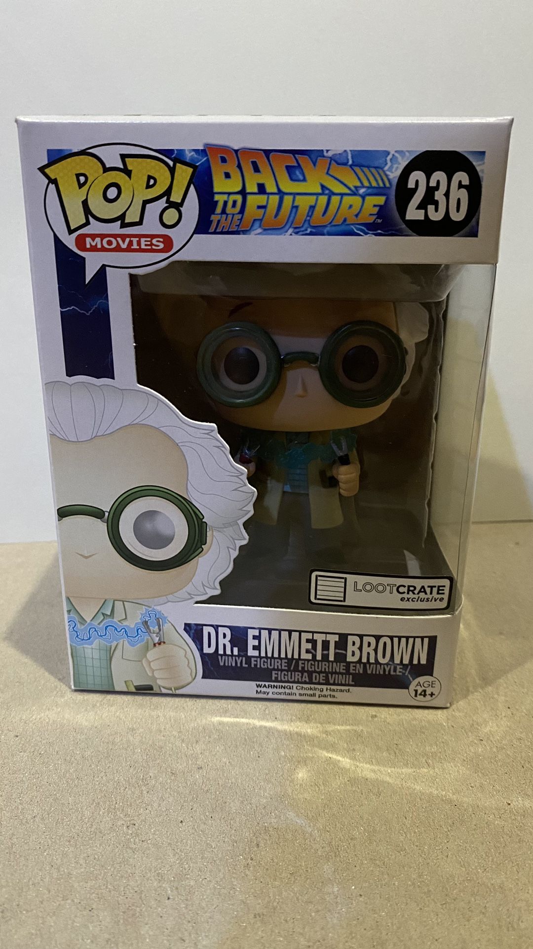 Back To The Future Pop Funko Dr Emmet Brown Loot Create 236