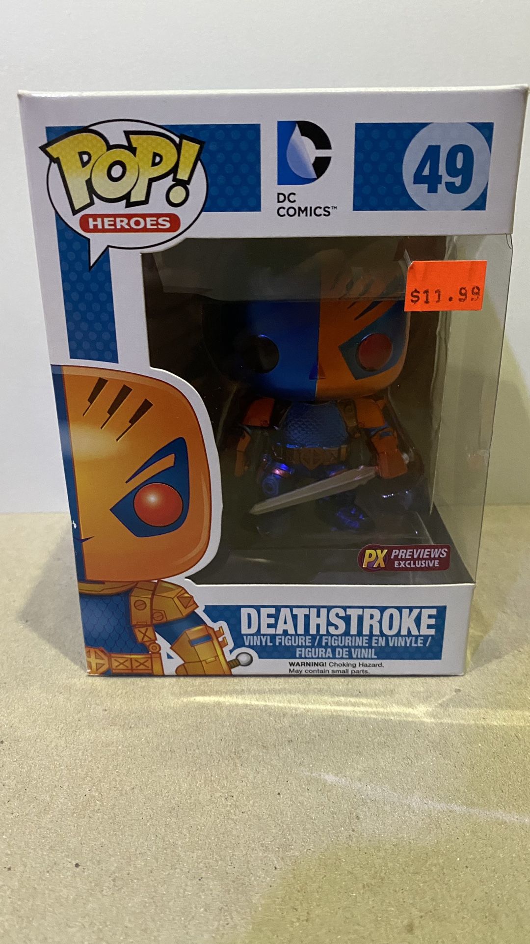 Metallic DC Comic Pop Heroes #49 Deathstroke Funko pop