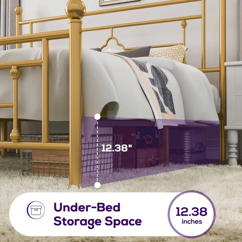 Queen Metal Platform Bed Frame – Great Condition image indicator(4)