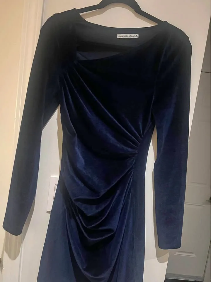 Elegant Velvet dress- abercrombie & fitch thumbnail
