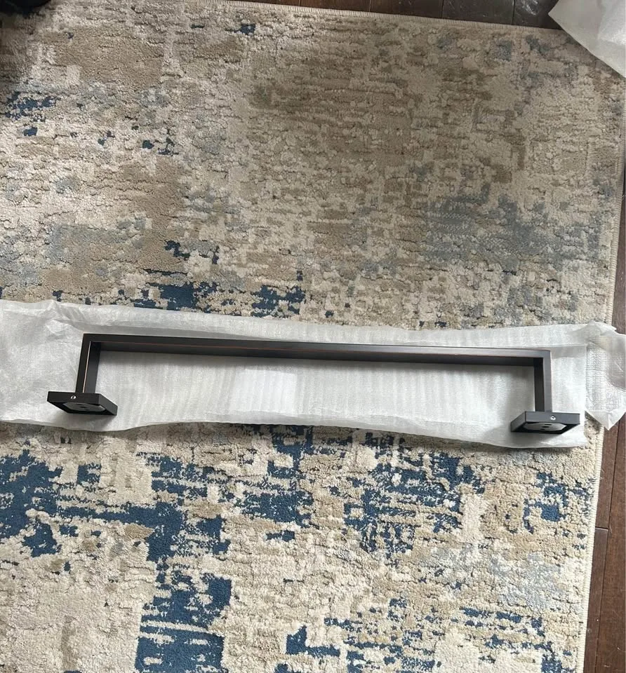 Towels Holder Bar - Black & Bronze- 20 inch / 50 CM - New image indicator(2)