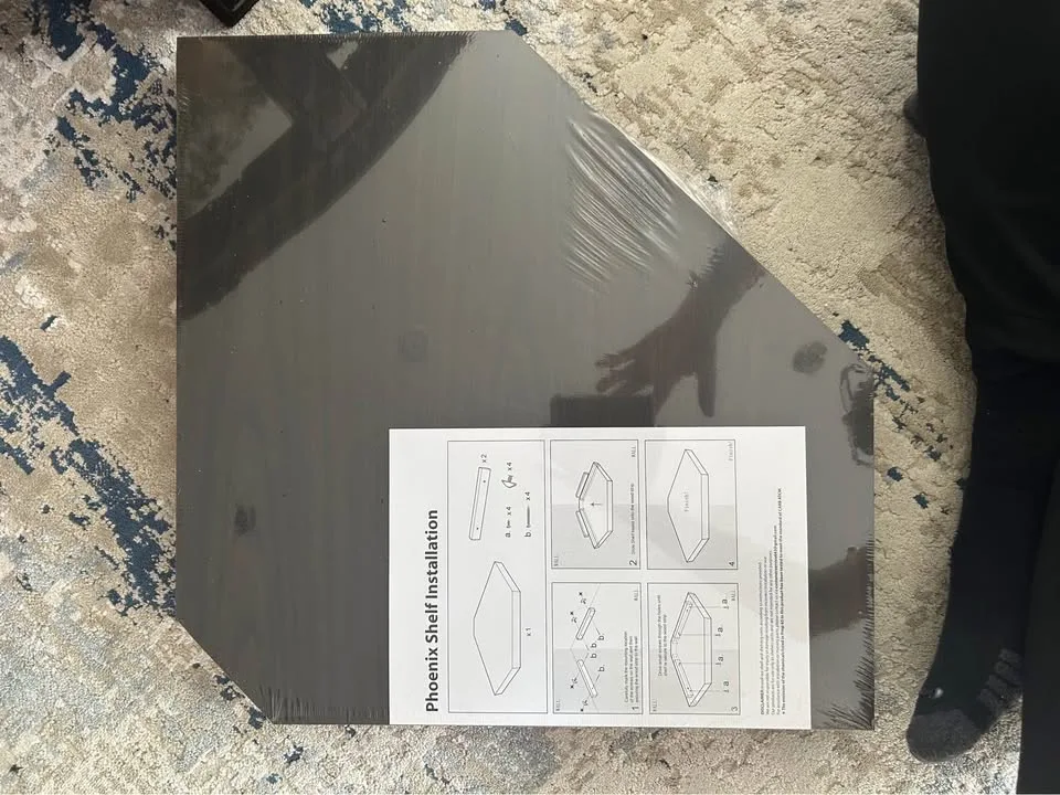 Corner Shelf Wall Mounted Shelves Display, 17"L x 17"W image indicator(5)