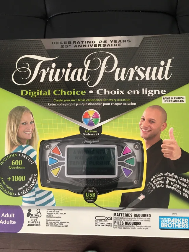 Trivial Pursuit Digital Choice 25th Anniversary Edition thumbnail