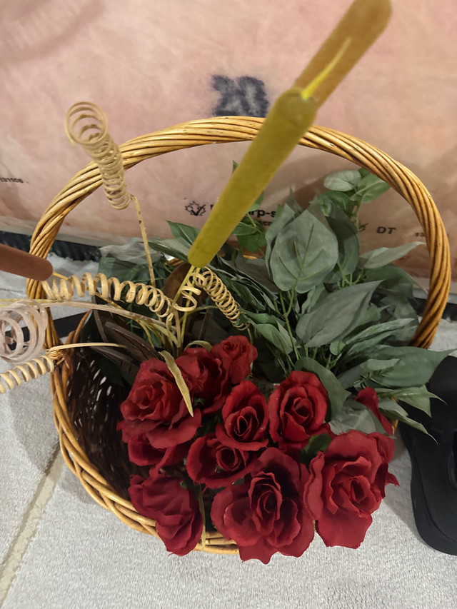 Artificial Flower Basket
