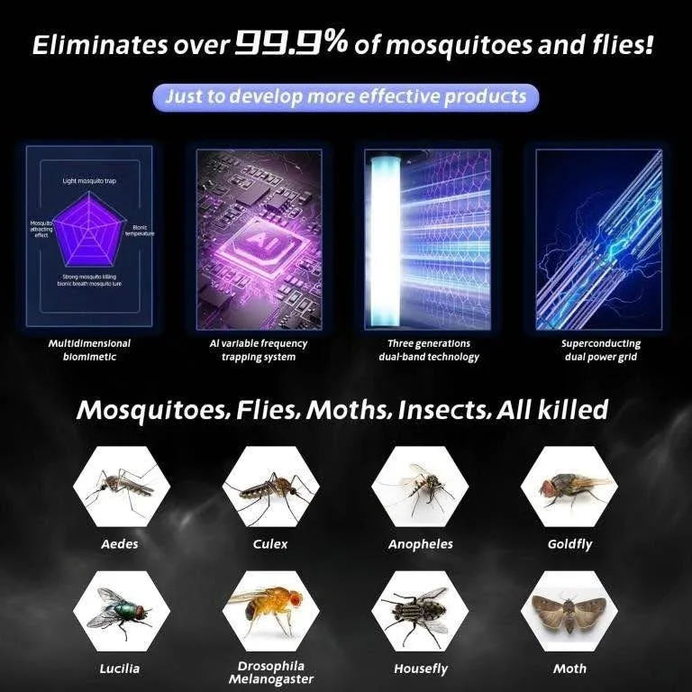 Bug Zapper Outdoor, Mosquito Zapper with LED Light - New! image indicator(3)