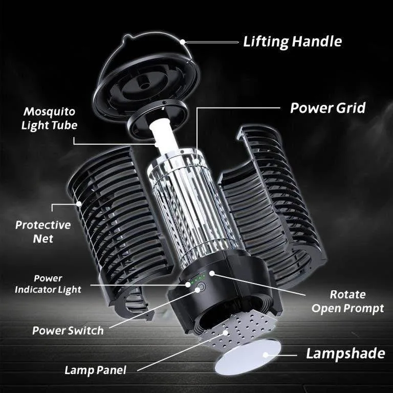 Bug Zapper Outdoor, Mosquito Zapper with LED Light - New! image indicator(4)