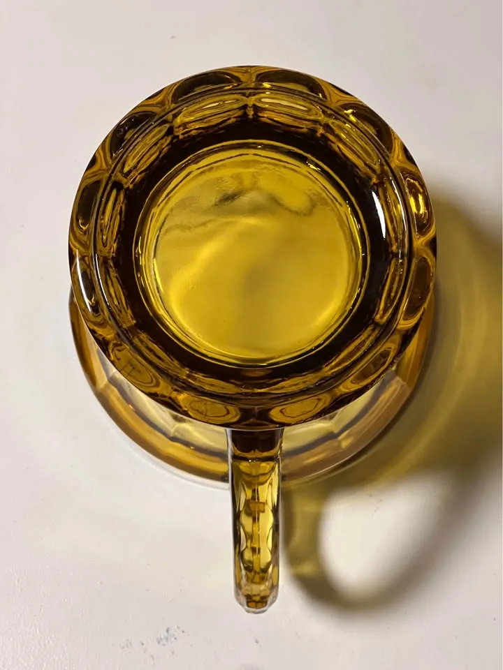 Vintage Anchor Hocking Georgian Amber 7.5” Pitcher image indicator(6)