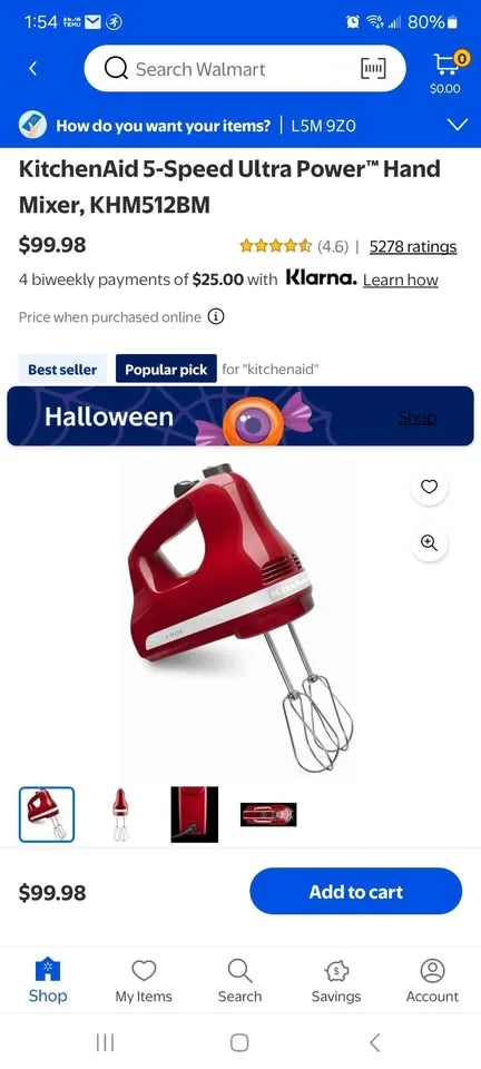 Kitchen Aid 5 speed hand mixer image indicator(2)