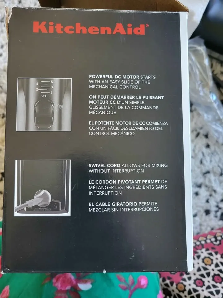 Kitchen Aid 5 speed hand mixer image indicator(3)