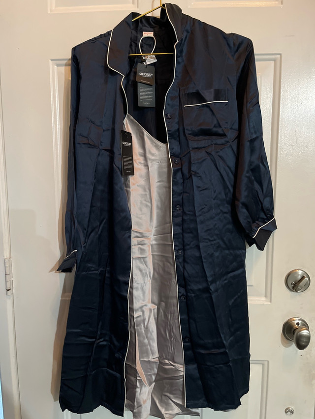 SILKSILKY Nightgown Robe Set