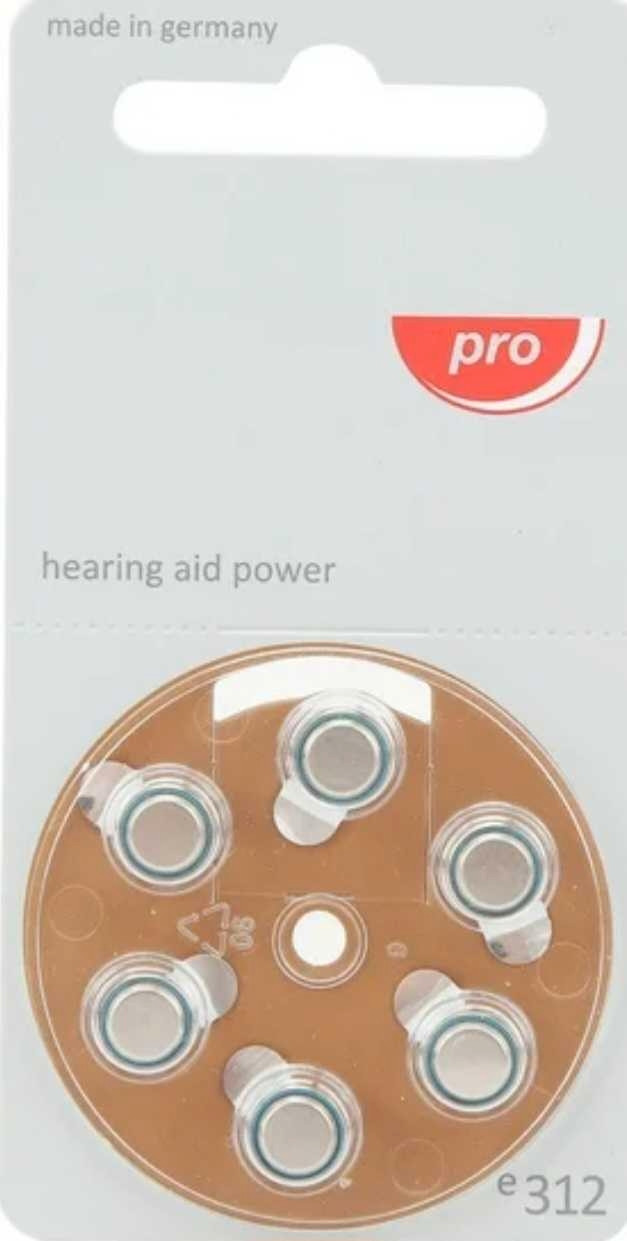 Pro Hearing Aid Batteries - Size 312