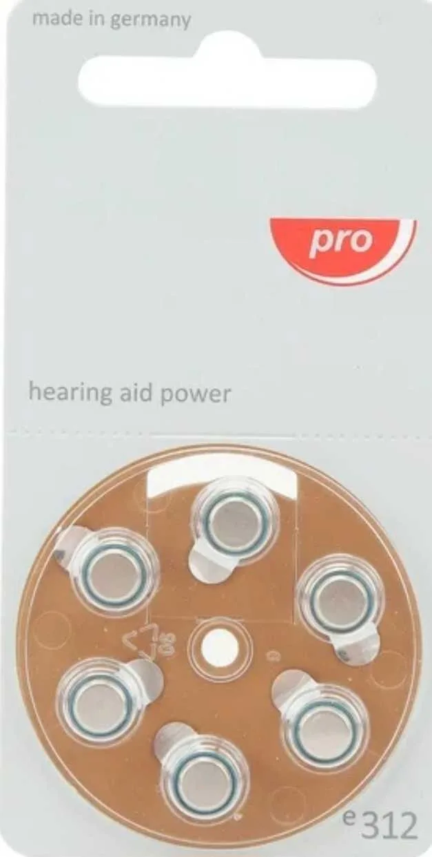 Pro Hearing Aid Batteries - Size 312 thumbnail