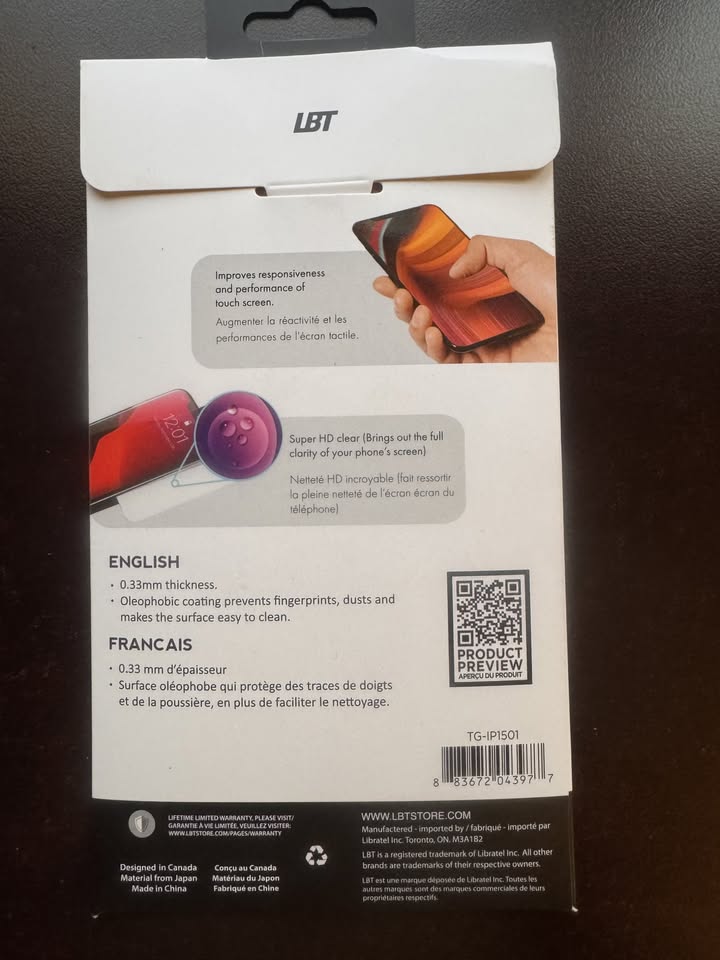 iPhone 15 / 15 Pro Tempered Glass Screen Protector – Brand New! - photo 4