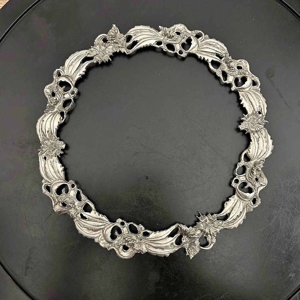 Vintage Pewter Plate Frame by Wilton Columbia, USA