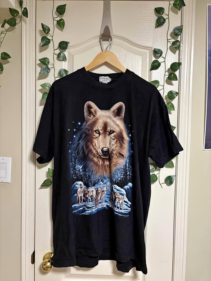 La viola Vintage Wolf double sided print