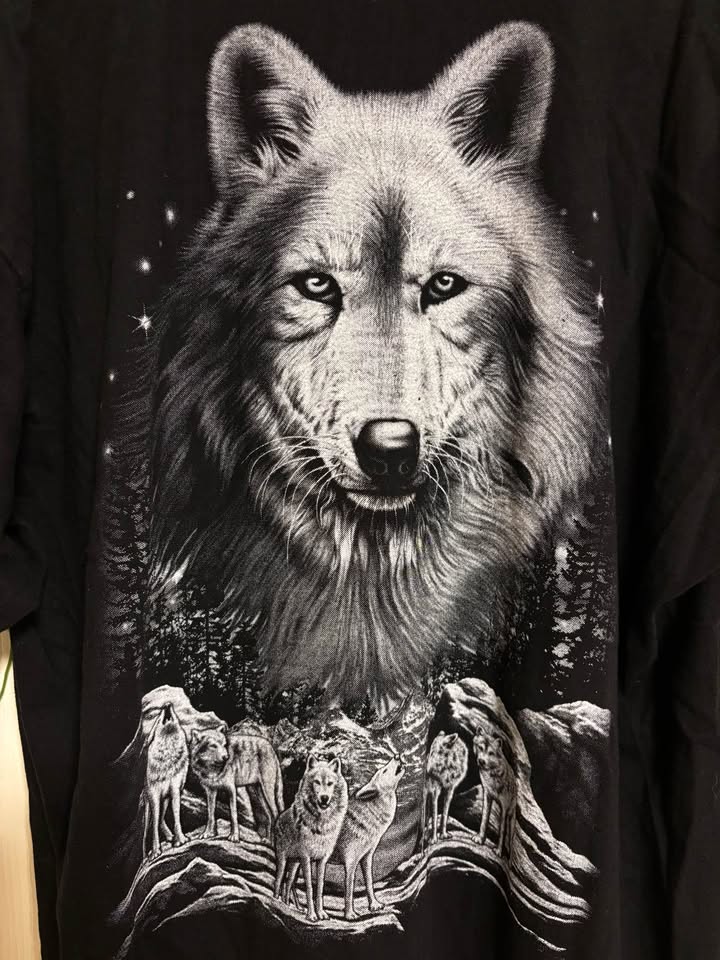 La viola Vintage Wolf double sided print - photo 3