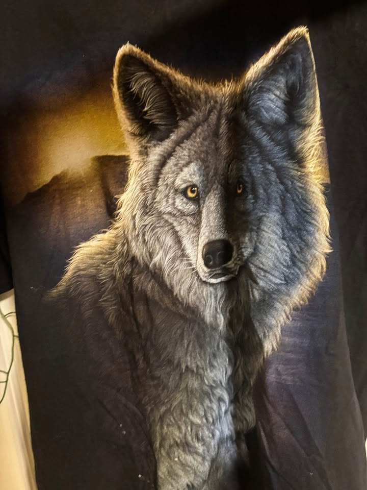 Rock eagle wolf tee double sided print - photo 2