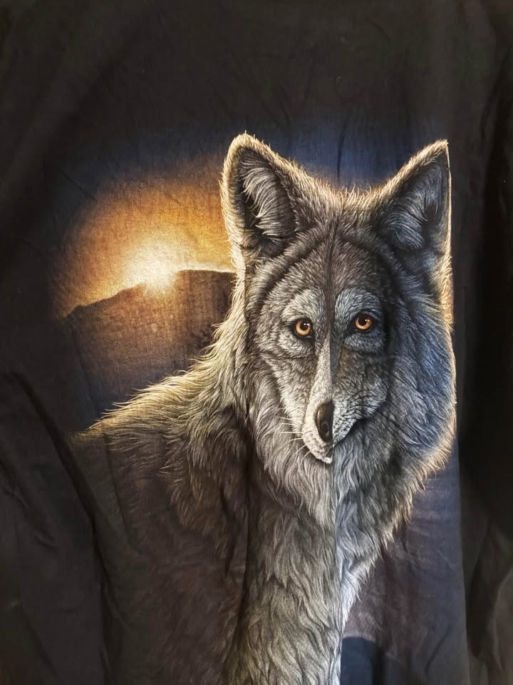 Rock eagle wolf tee double sided print - photo 5
