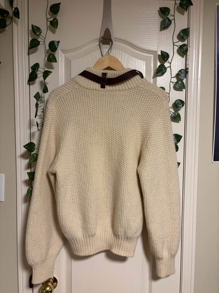 Vintage rare 2000s cream half zip Dsquared2 sweater - photo 2