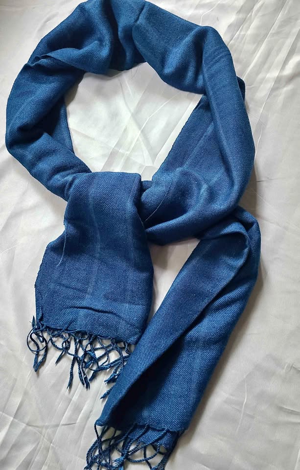Blue ladies scarf